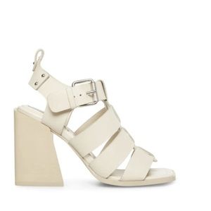 Steve Madden Tribecca Sandal Bone block heel chunky heel 7